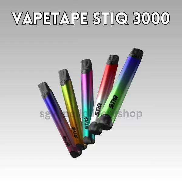 Vapetape STIQ 3000 Puffs - Apple Asam Boi