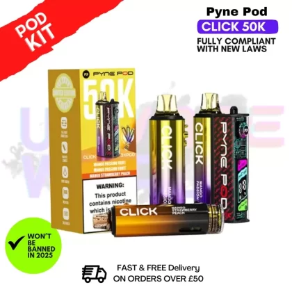 Mango Edition Pyne Pod 50K Click Vape Pod Kit