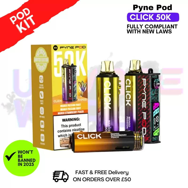 Mango Edition Pyne Pod 50K Click Vape Pod Kit
