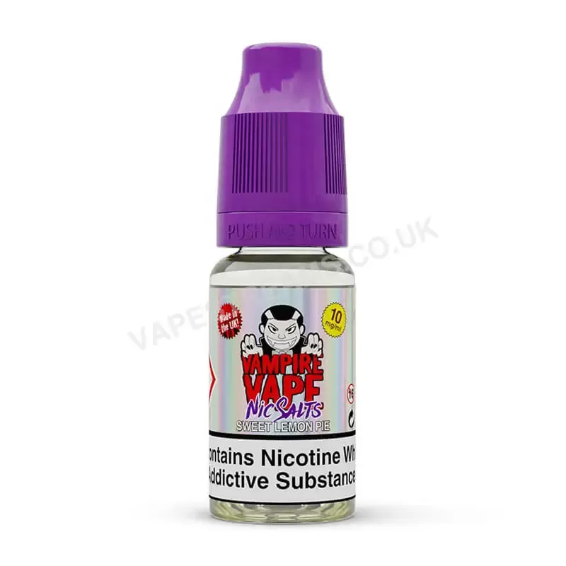 Sweet Lemon Pie Nic Salt E-Liquid by Vampire Vape - Vapestreams Co