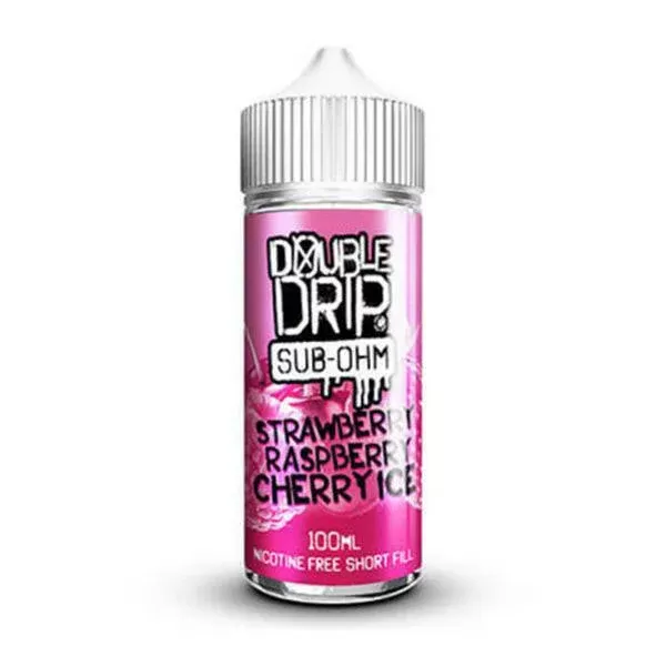 Double Drip Sub Ohm Strawberry Raspberry Cherry Ice 100ML Shortfill