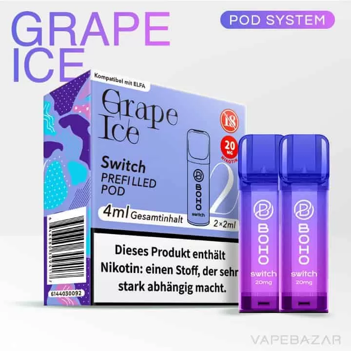 BOHO Switch Pods – Grape Ice – 2er Pack - Boho / 20mg/ml - Image 2