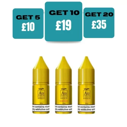 Kingston Au Gold Bar Salts 10ml E-liquids - Blue Fusion / 10mg