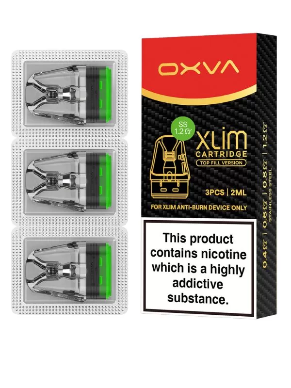 OXVA Xlim SS Top Fill Replacement Pods (3 Pack) - 0.8ohm - Image 3