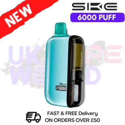 Raspberry Mint SKE SIKARY 6000 PUFF 6K Prefilled Kit