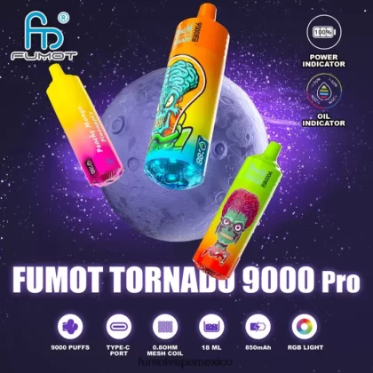 Fumot Tornado Vape desechable 9000 pro – 18 ml (1 pieza) natillas de plátano H0XPTX200 Fumot Vape Flavors