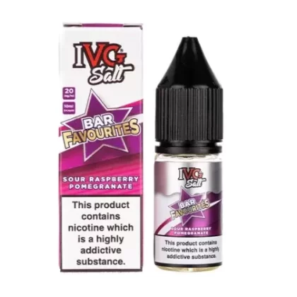 IVG 10ml Bar Favourites – Sour Raspberry Pomegranate