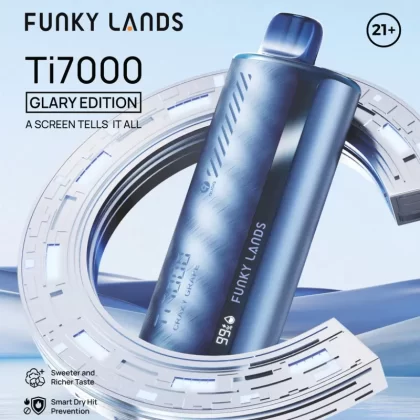 FUNKY LANDS Ti7000 “Glary Edition” Disposable Device – 7000 Puffs - Mexico Cactus