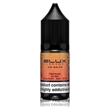 Tiger Blood By Elux Legend 10ml Salts - Nicotine Strength#10mg (Salt)>20mg (Salt) (E61C30)