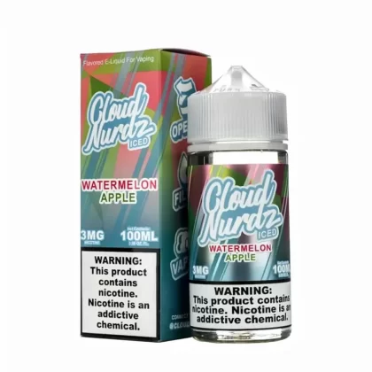Cloud Nurdz Watermelon Apple Iced 100ml Vape Juice