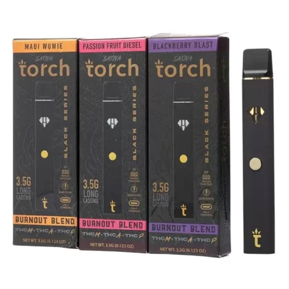 Torch Burnout Black Series Disposable Vape 3.5G - flavors#Purple Punch>Electric Lemonade>Skywalker OG>Sherbet Queen>Passion Fruit Diesel