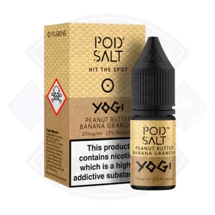 Pod Salt Yogi Peanut Butter Banana Granola Fusion Series 20mg 10ml E-Liquid - Ecigdepot