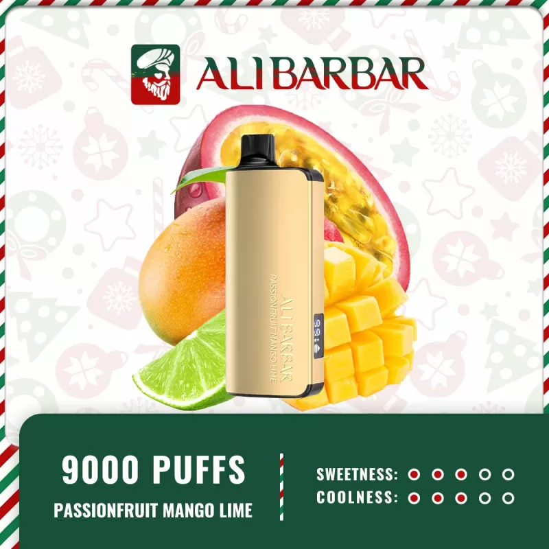 Alibarbar Ingot 9000 Puffs – Passionfruit Mango Lime - Swixvape - Image 2