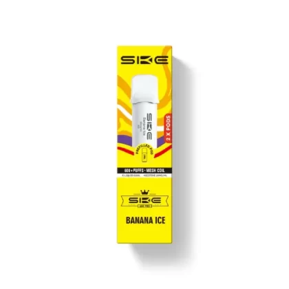 SKE Crystal Pro 600 Banana Ice Prefilled Pod - Nicotine Strength#20mg (FF4B06)