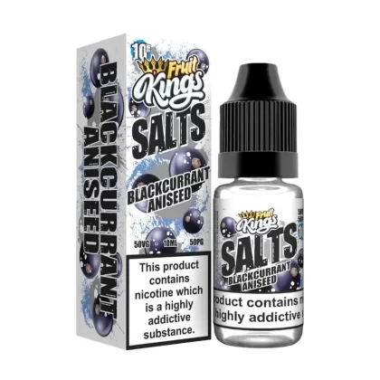 Blackcurrant Aniseed Fruit Kings 10ml Nic Salt E Liquid