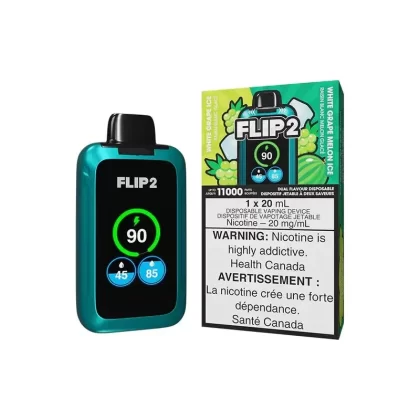 FLIP BAR 2 – WHITE GRAPE ICE+WHITE GRAPE MELON ICE