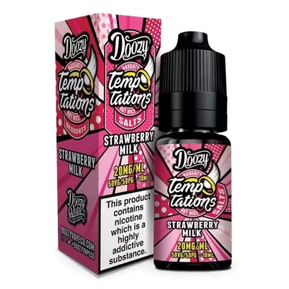 Doozy Temptations Strawberry Milk Nic Salt E Liquid – Doozy Temptations (10ml)