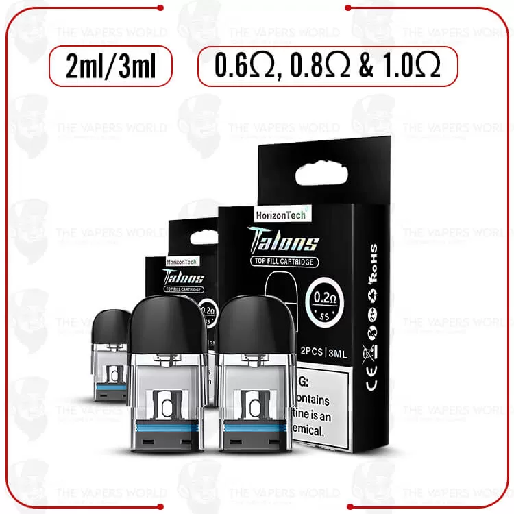 Horizon Talons Replacement Pod Cartridge – 2PK - Thevapersworld