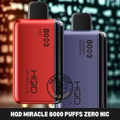 Hqd miracle 8000 puffs zero nicotine (0%) Disposable Vape Buy in Dubai - Vapeshopdubaiuae