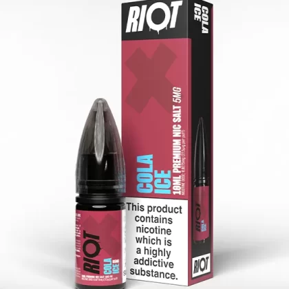 Cola Ice Nic Salt E-Liquid - Riot X - 5mg - PG 50%