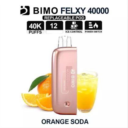 BIMO Felxy 40000 Pod – Orange Soda - Vape Store