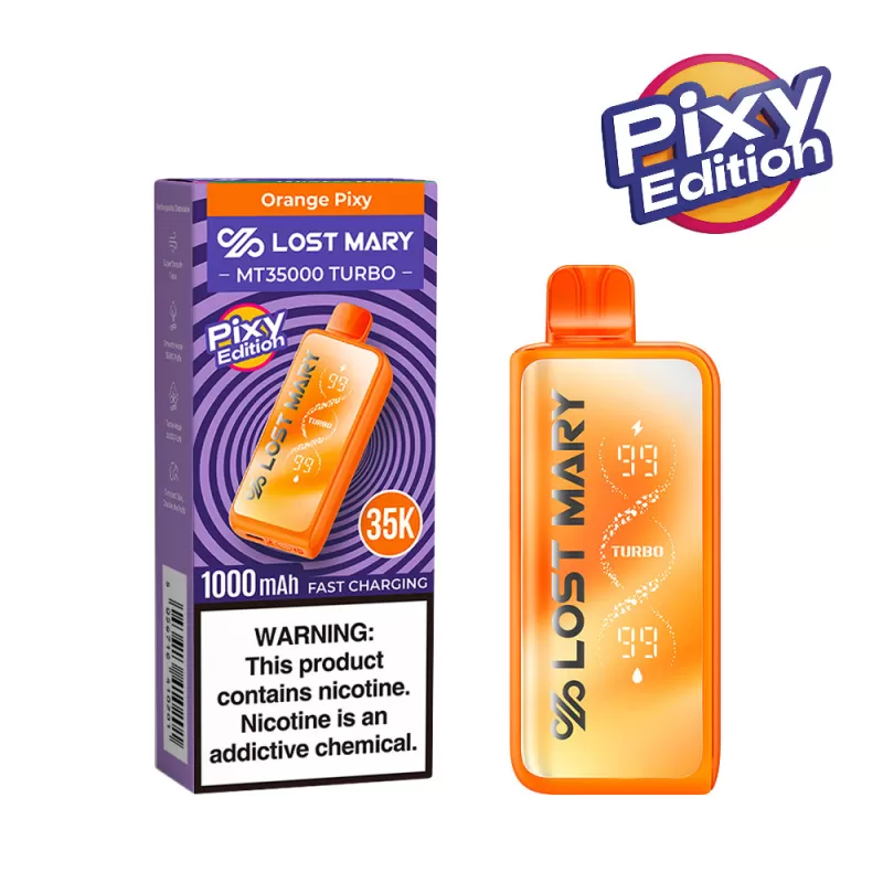 Made in Indonesia | Lost Mary MT35K "Pixy Edition" Disposable Device - 35,000 Puffs - Yellow Pixy - Image 2