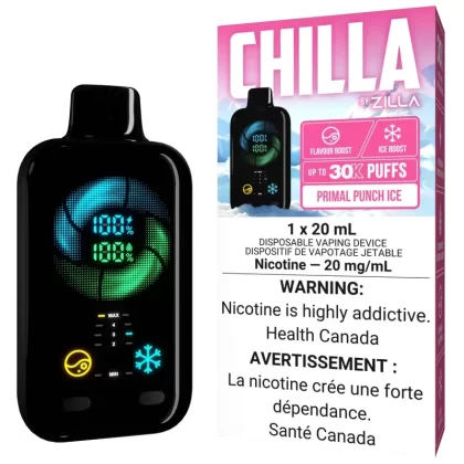 CHILLA BY ZILLA Disposable Vape – Primal Punch Ice
