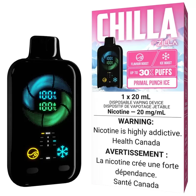 CHILLA BY ZILLA Disposable Vape – Primal Punch Ice