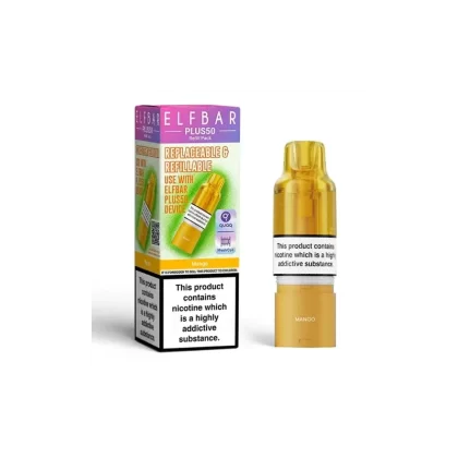 ELF BAR Plus 50 Refill Pack Mango - Strength#20mg (947444)
