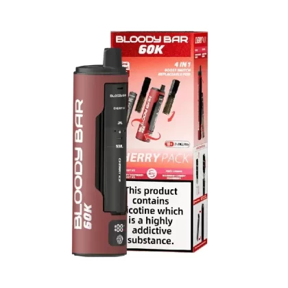 Bloody Bar 60K Prefilled Pod Kit Cherry Pack - Nicotine Strength#20mg