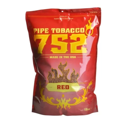 752 Red Pipe Tobacco Bag
