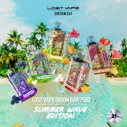Lost Vape Orion Bar Rechargeable Disposable Vape 7500 Puffs - Peach Colada (EXOTIC EDITION)