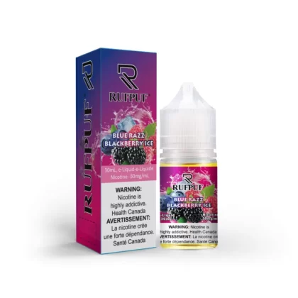 RufPuf Canadian Series Blue Razz Blackberry Ice Nic Salt – 30ml - Vapebazaar Pk
