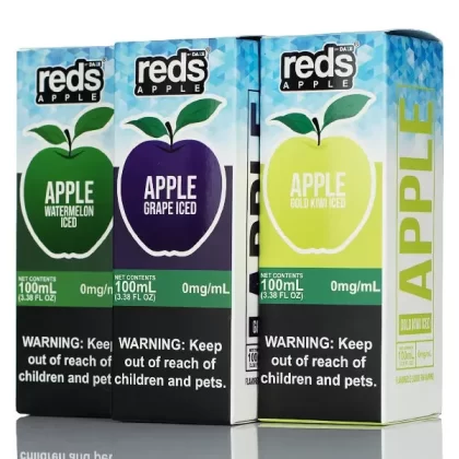 7 Daze Reds Apple ICED - No Nicotine Vape Juice - 100ml - Reds Apple ICED Watermelon