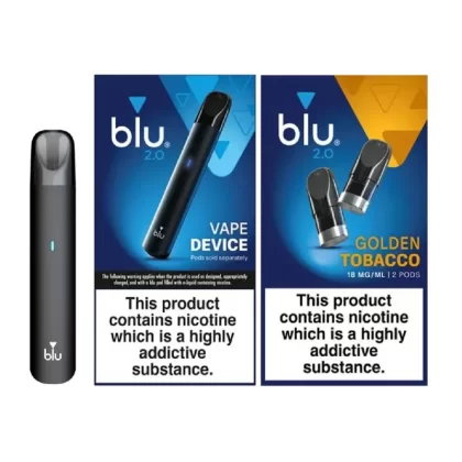 Blu 2.0 Golden Tobacco Starter Bundle - Ecigpremium