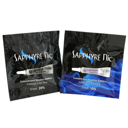 Sapphyre Nicotine Pack - Strength#0.9ml 10% (blue)>0.9ml 20% (black)>1.8ml 20% (red) (EDEE4F)