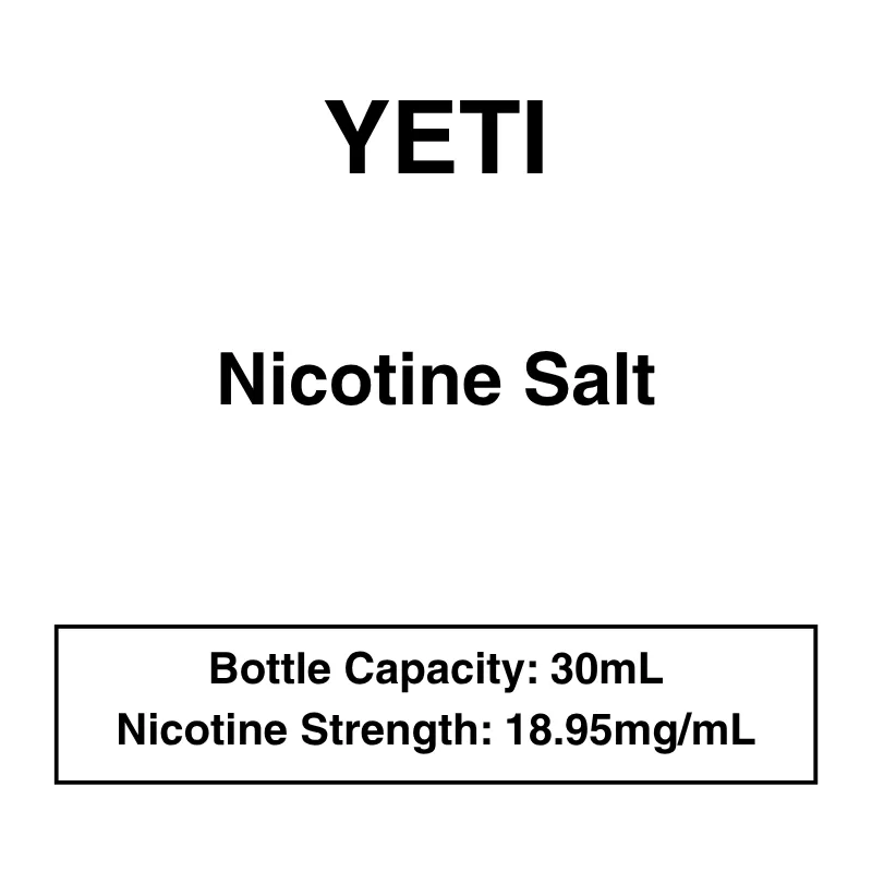Yeti – Nic Salt – 30mL