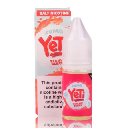 Strawberry By Yeti Salt 10ml - Nicotine Strength#10mg (Salt)>20mg (Salt)>5mg (Salt) (B3C3F6)