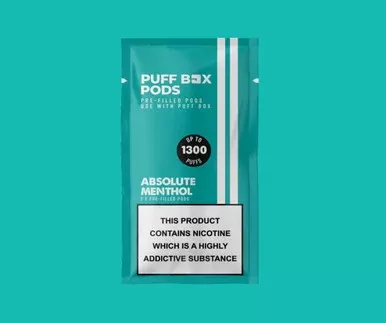 Puff Box Refill 20mg – Twin Pack – Absolute Menthol