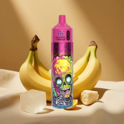 Fumot RandM Tornado 30000 Puffs 30mL Banana Ice Disposable Vape with LED Display