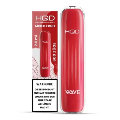 HQD Vape Surv – Mixed Fruit - HQD Vape / Aromastoffe / Nikotin-Benzoat / Propylenglykol / pflanzliches Glycerin / 18mg/ml / 500 mAh / ca. 600