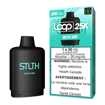 STLTH Loop 25K E-Liquid Pod Pack - Arctic Mint - 20mg/ml