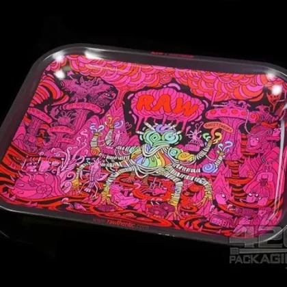 RAW X Ghost Shrimp 3 Design Large Metal Rolling Tray 1/Box