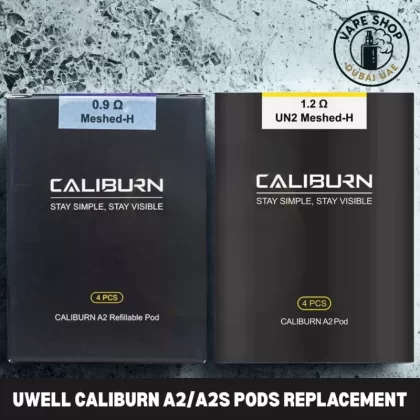 UWELL Caliburn A2/A2S Pods 0.9ohm & 1.2ohm Replacement Pods in Dubai, UAE - 0.9Ω – A2 PODS, 1.2Ω – A2S PODS