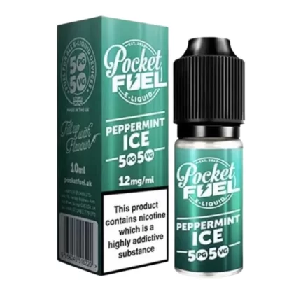 Peppermint Ice 50/50 E-Liquid by Pocket Fuel (10ml) - 6mg