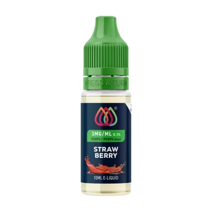 Strawberry E-Liquid by Aquavape - 10ml - 6mg - Vape Product (F949B1)