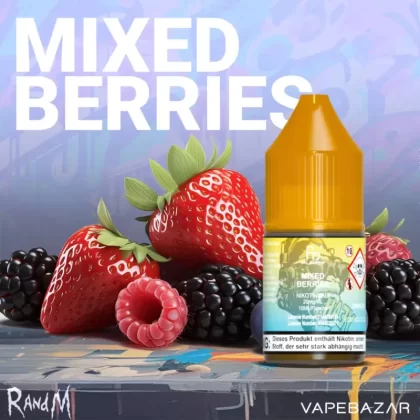 RandM Tornado Liquid – Mixed Berries - Propylenglykol, pflanzliches Glycerin; 10mg/ml, 20mg/ml