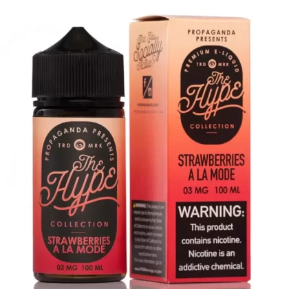 Propaganda The Hype Collection Strawberries A La Mode Vape e-Liquid 100mL