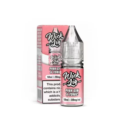 Wick Liq Bar Juice Pink Gin & Tonic 10ml Nic Salts E-Liquid - 5mg
