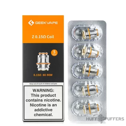 Geekvape Z Series Mesh Coils - Resistance#Z0.4 XM (50–60W)>Z0.15 (80–90W)>Z0.2 (70–80W)>Z0.25 Dual Coil (45–57W)>Z0.4 (50–60W)>Z0.15 XM (70–85W)
